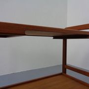 Danish Teak Bar Cart with Removable Tray, 1960s