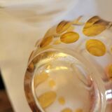 Czechoslovakian crystal glass vase