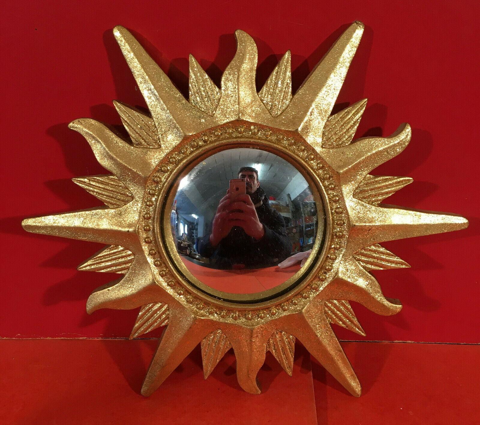 Sun-shaped witch mirror 31.5cm