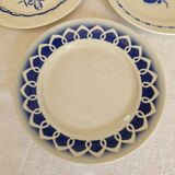 Set of 12 mismatched dinner plates