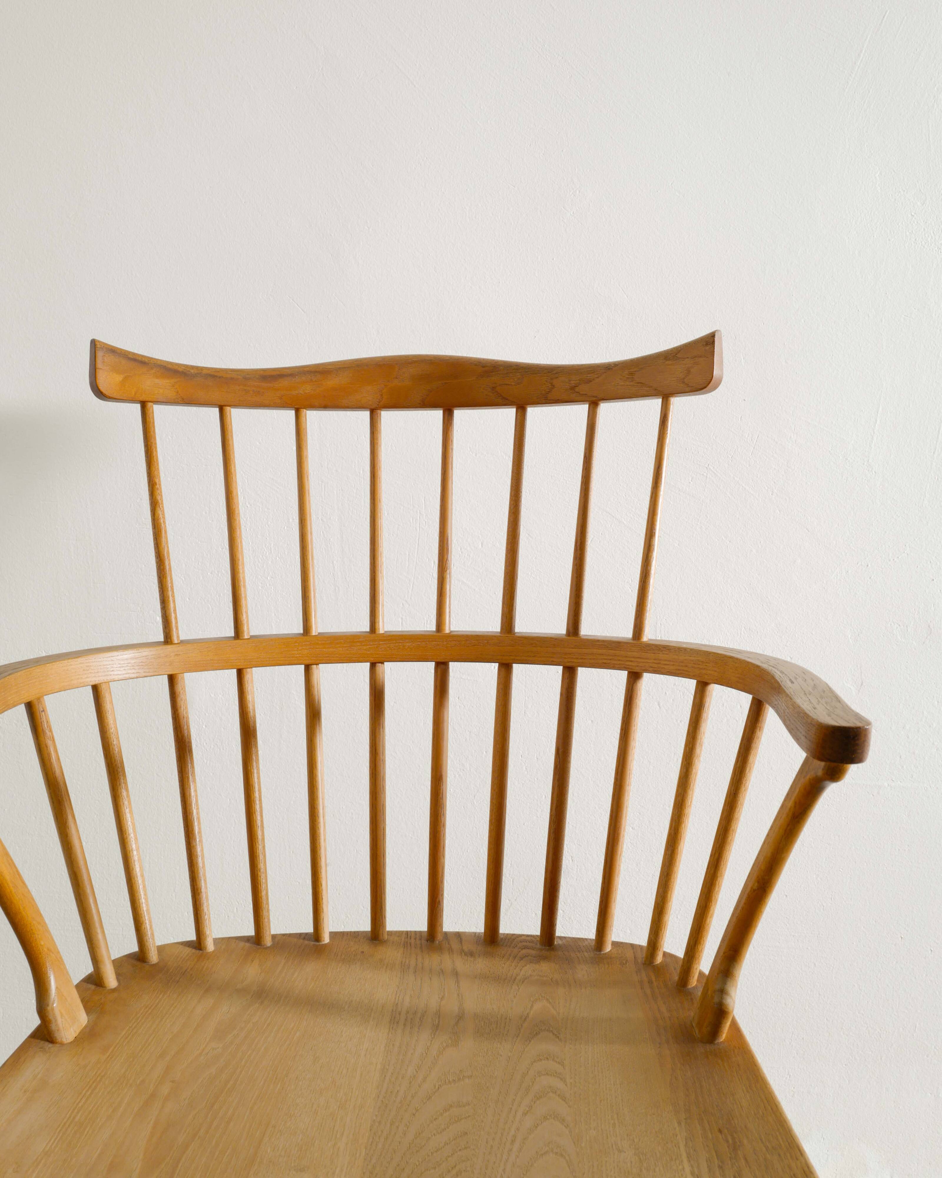 Danish Mid Century Wooden "3250" Windsor Chair by Børge Mogensen, 1960s