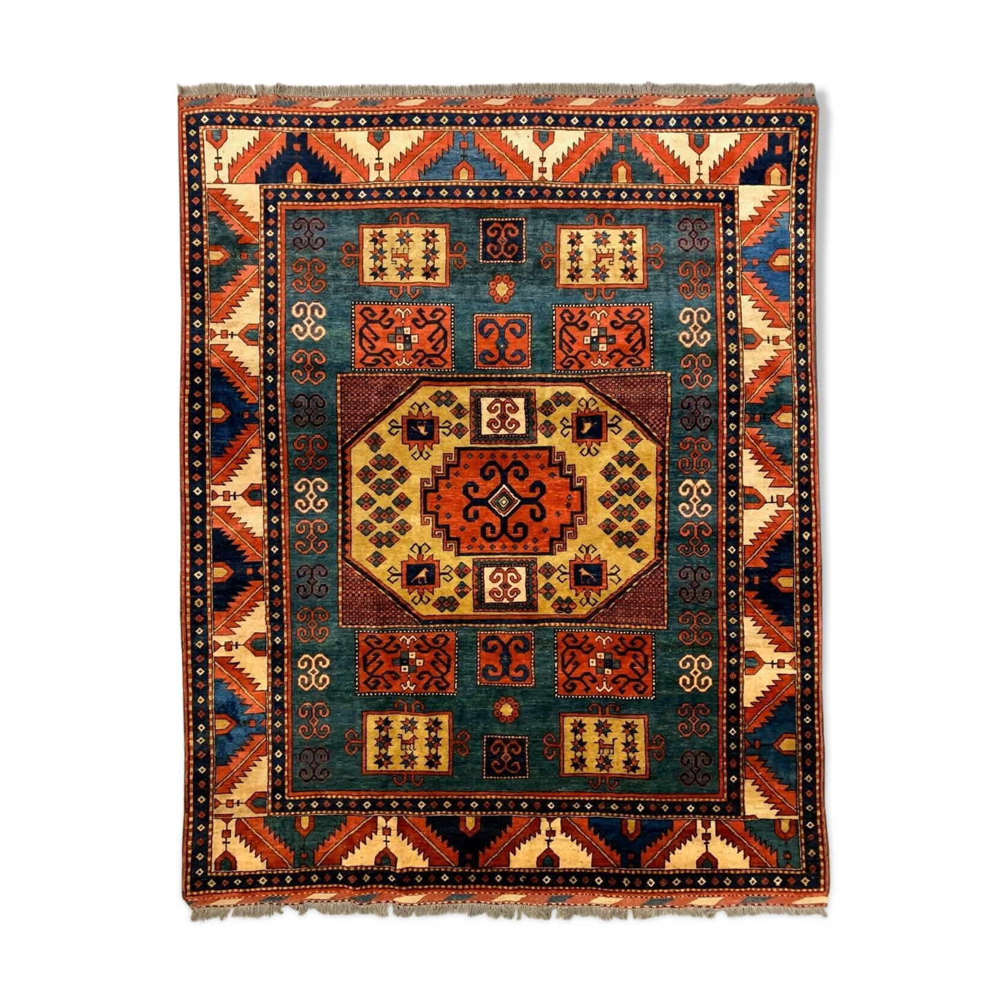 Kazak rug 300x238 cm afghan