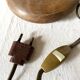 Lampe vintage en bois