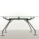 Nomos table-desk in black by Norman Foster 1986 for Tecno, Italy