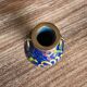 Mini vase de vitrine en émail cloisonné chinois
