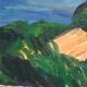 Original Swedish Oil on Canvas - "Lake" by Kersti Flyckt - Signed - Vintage and Framed - 79 × 66 cm (31.1 in × 26 in)