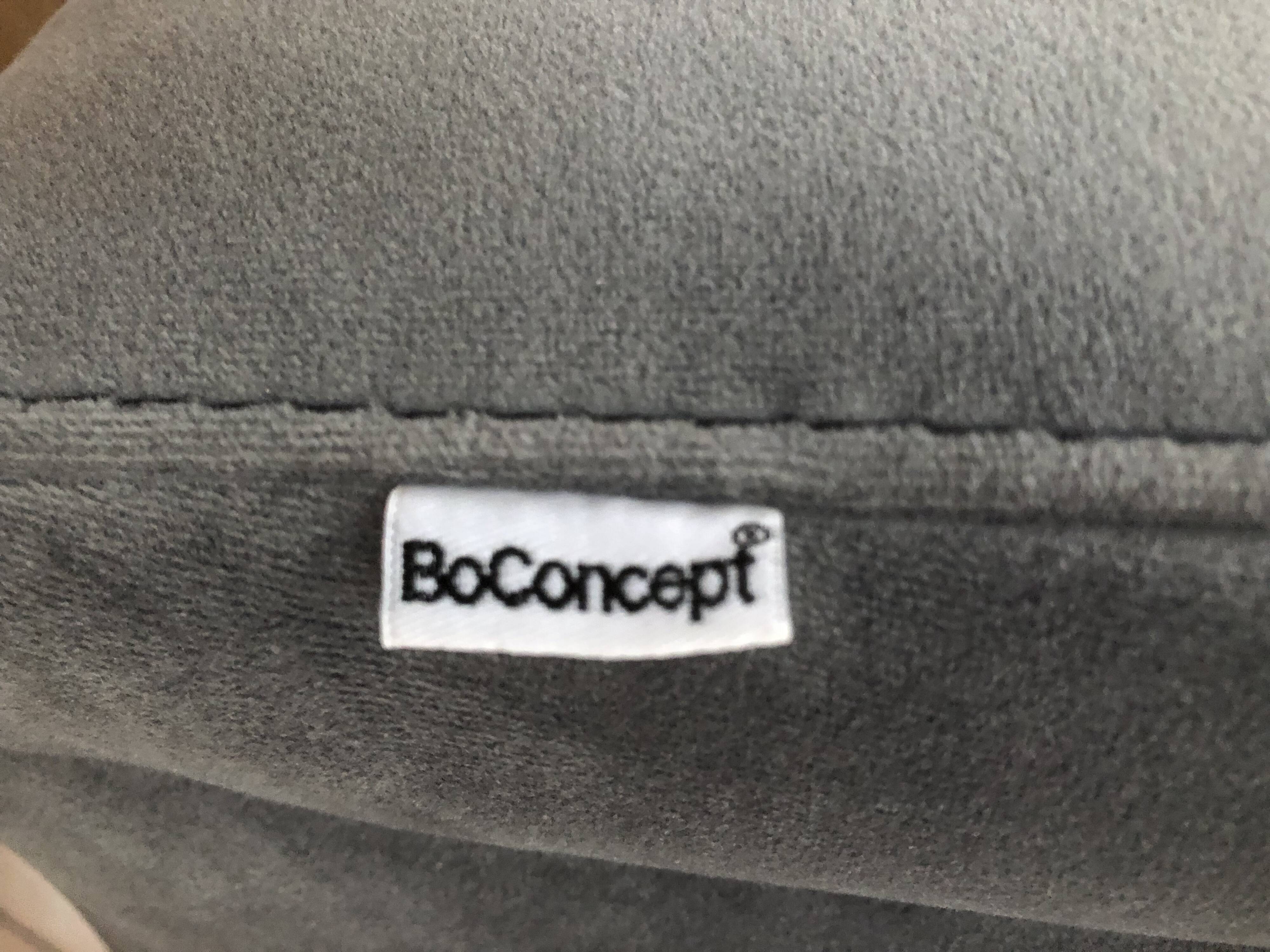 Bo Concept Osaka gray velvet armchair