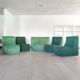 Modular green corner sofa 1970s