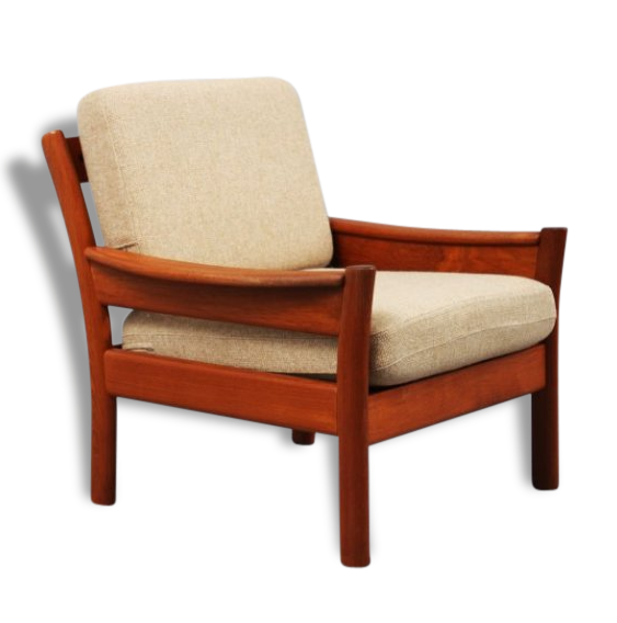 Chair teak manufactured by Dyrlund, Denmark