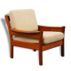 Chair teak manufactured by Dyrlund, Denmark