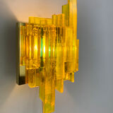 Pair appliques brutalistes, Claus Bolby for Cebo Industri, Denmark, 1970s