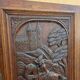 Carved oak solid wood door