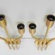 Set of two wall lights brass Italy 1960 s