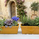 Pair of glazed ceramic planters SILMA Italy - 1970s