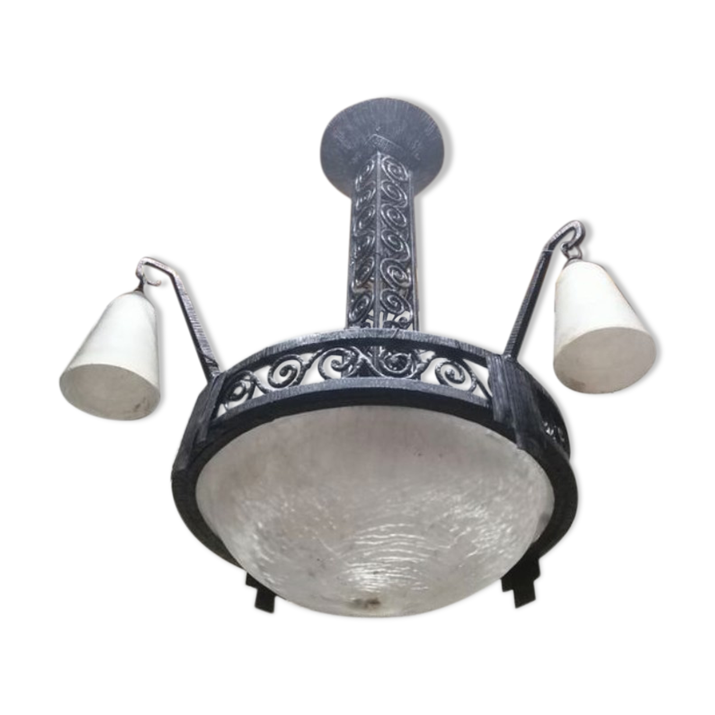 Lustre art deco glassware Degué 1930