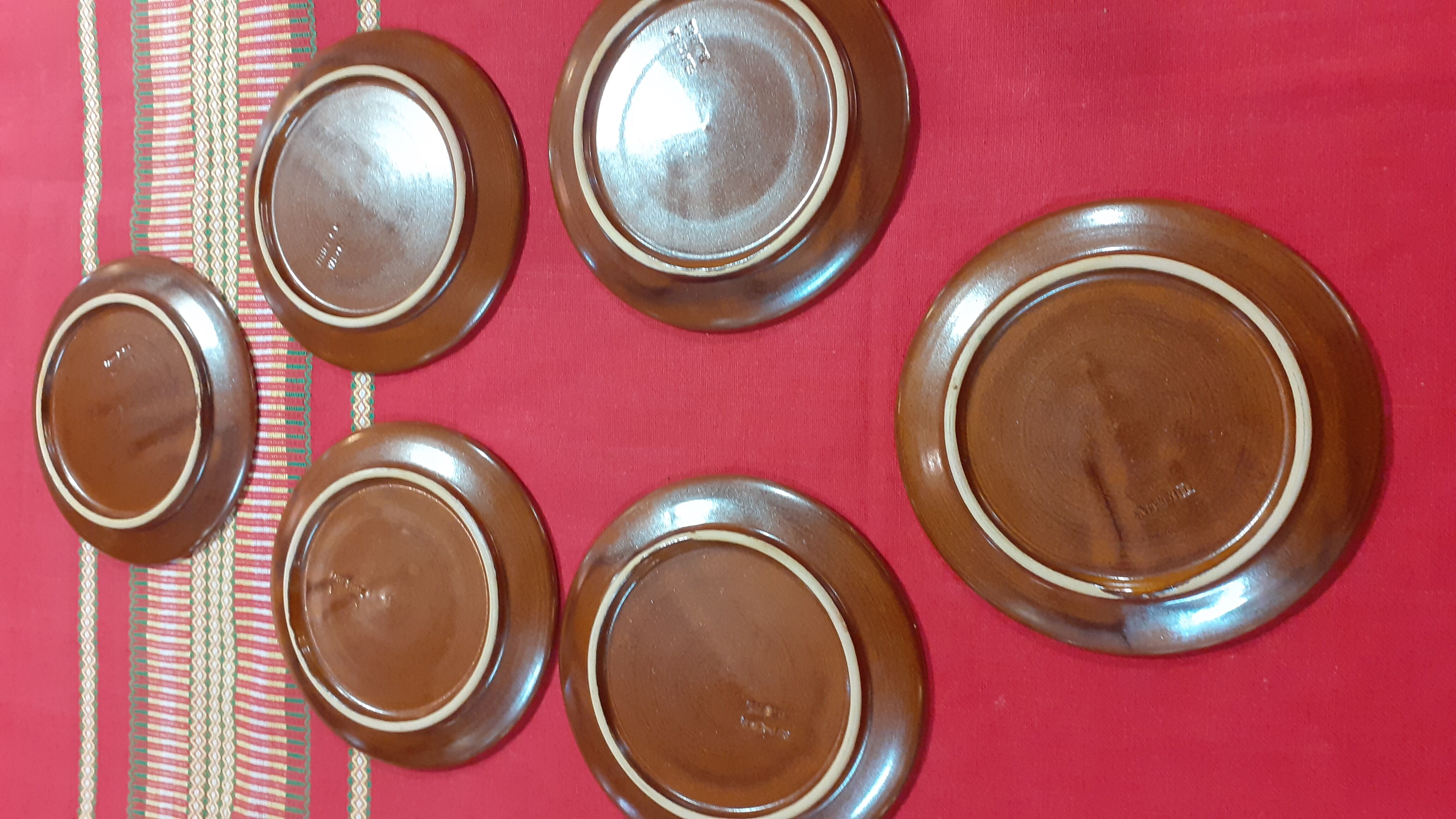 Dessert plates set of 6  vallauris felix ceram