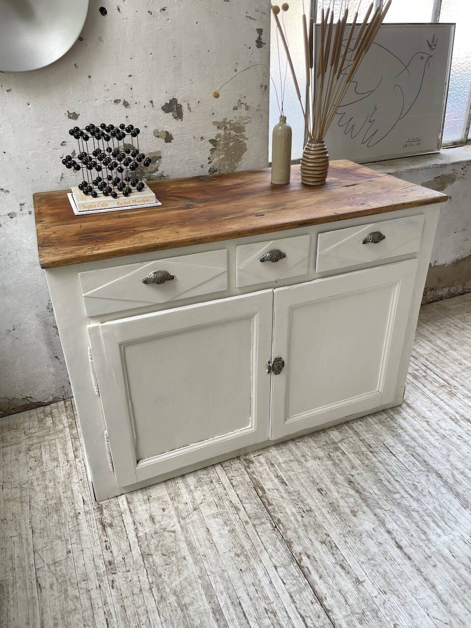 White patina sideboard craft furniture
