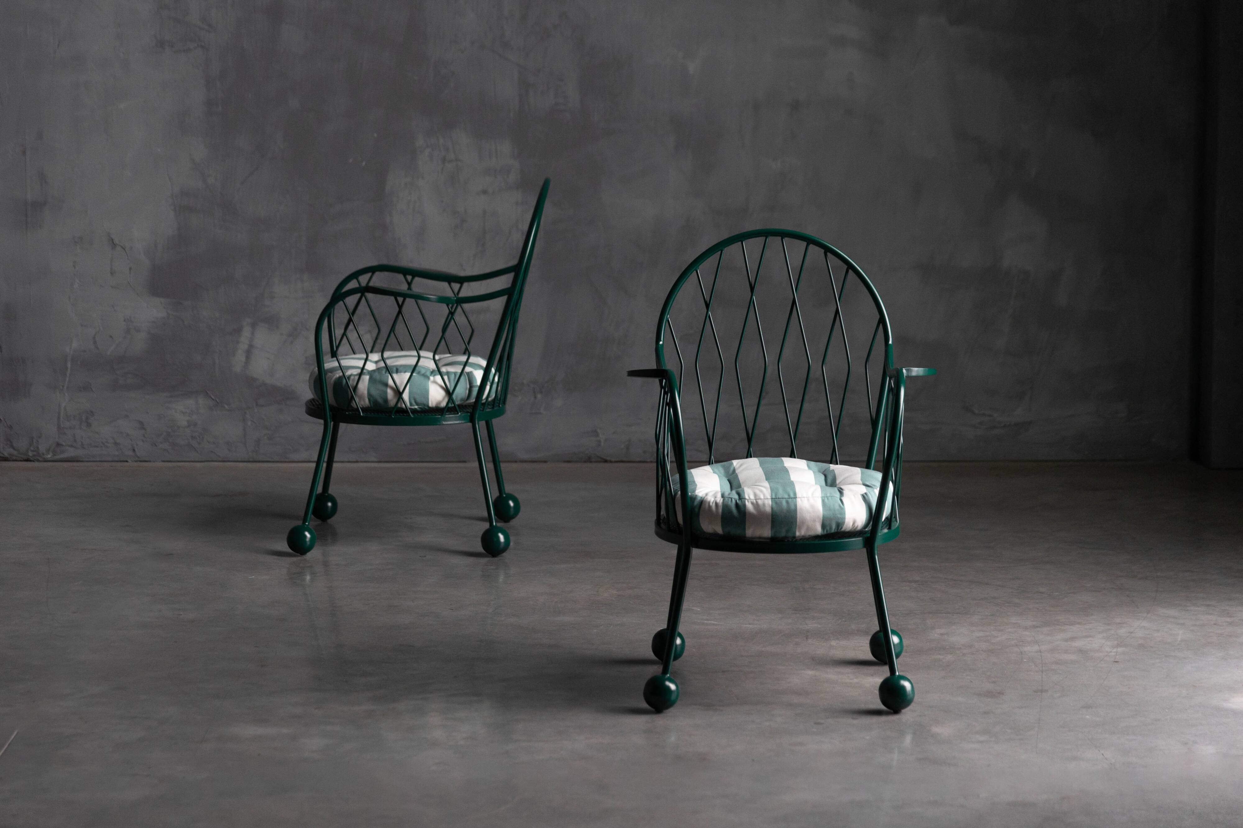 Sculptural Garden Armchairs, France, 1950s