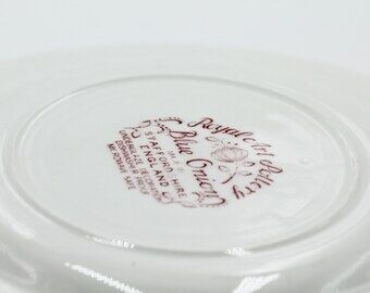 set of 4 plates royal art pottery onion blu