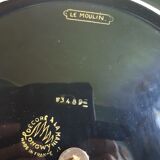 Vintage Longwy enamel cheese platter