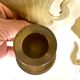 Pair of brass wall candle holders