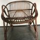 Rattan armchair vintage shell adult 1960