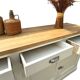 Vintage 3-door wooden sideboard