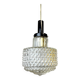 Mid Century small hobnail glass hanging ceiling lamp