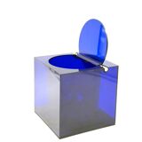 Space age blue plastic Ice Bucket, Studio Opi, Cini & Nils Italy, ca. 1970s