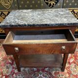 Empire period console in walnut
