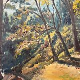 Painting “Path in the forest”, Oil on canvas.