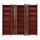 Mid-Century Afra & Tobia Scarpa Italian Red Lacquer 1960s Modular Wall Unit