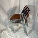 Chaises vintage chrome
