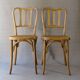 2 caned bistro chairs, Horgen Glarus (Switzerland), around 1925 - no Thonet.