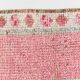 Light Pink & Brown Turkish Vintage Runner Rug, 94x328Cm