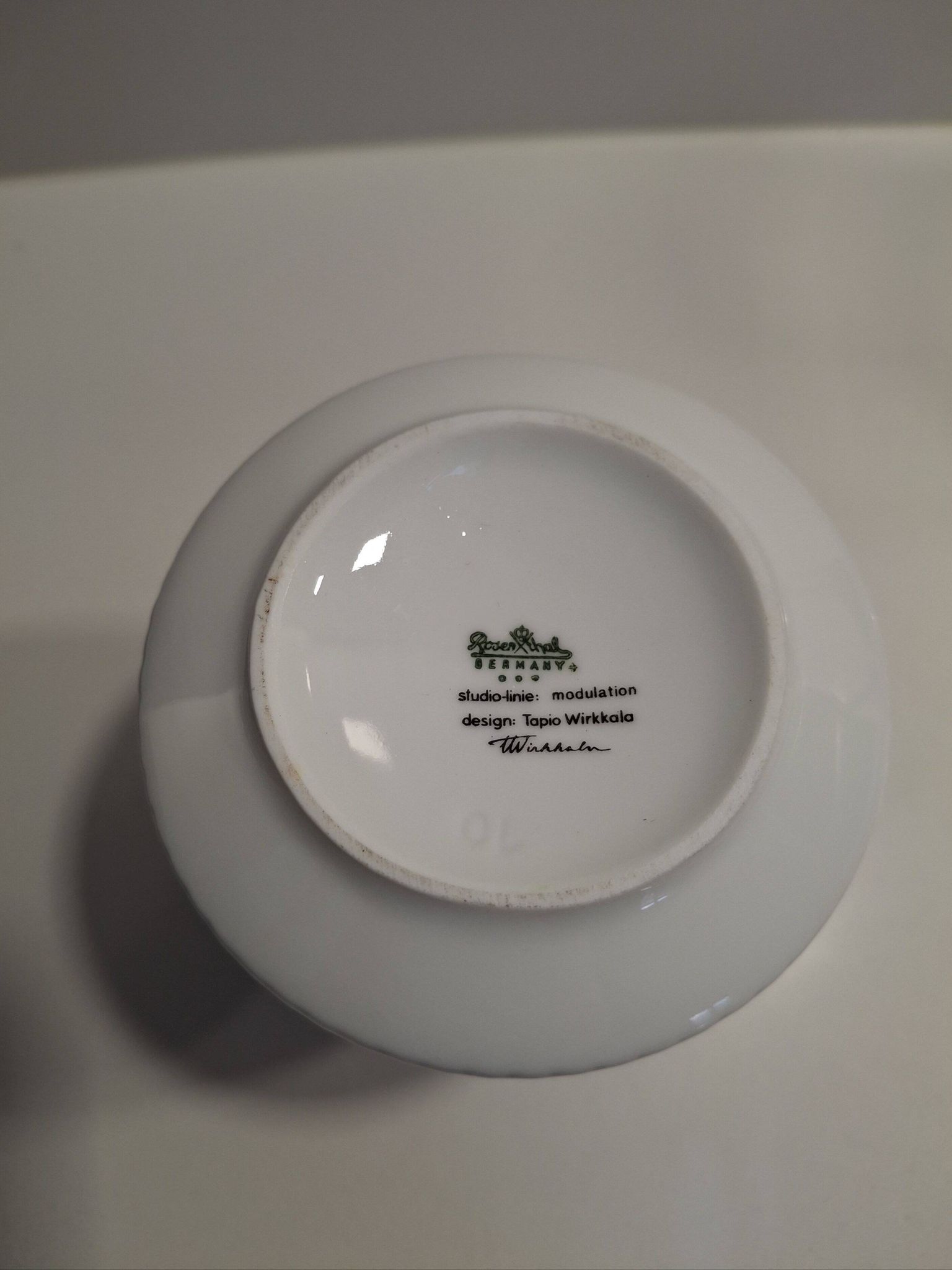 Rosenthal vase GERMANY Modulation Tapio Wirkkala Signed