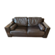 Convertible leather sofa