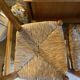 Paire de chaises en paille et bois vintage