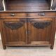 2-body art deco buffet in solid wood circa 1940