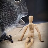 Large fish dish 40x33 transparent