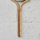 Rattan mirror in the style of Louis Sognot, France, 1950