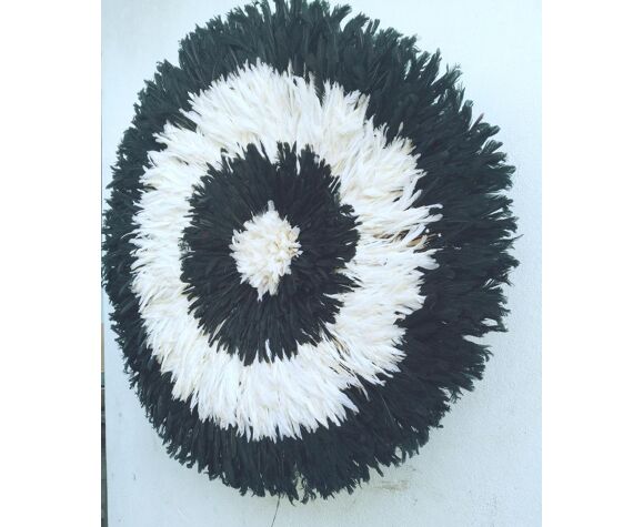 Juju hat white and black of 80 cm