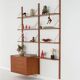 Teak bookcase PS System, Danish design, 1960s, manufactured by Randers Møbe