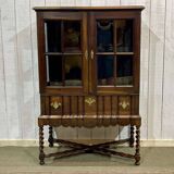 English mahogany display case from the late 19th century