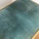 Vintage chaisor folding chair golden frame and blue velvet