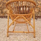 Rattan armchair 1960