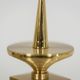 Set of 3 candlesticks in gilded brass. Contemporary work.