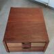 Pair of vintage Scandinavian design modules, bedside table, chest of drawers, sideboard, table.