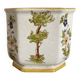 Cache-pot in Moustiers earthenware hand-painted