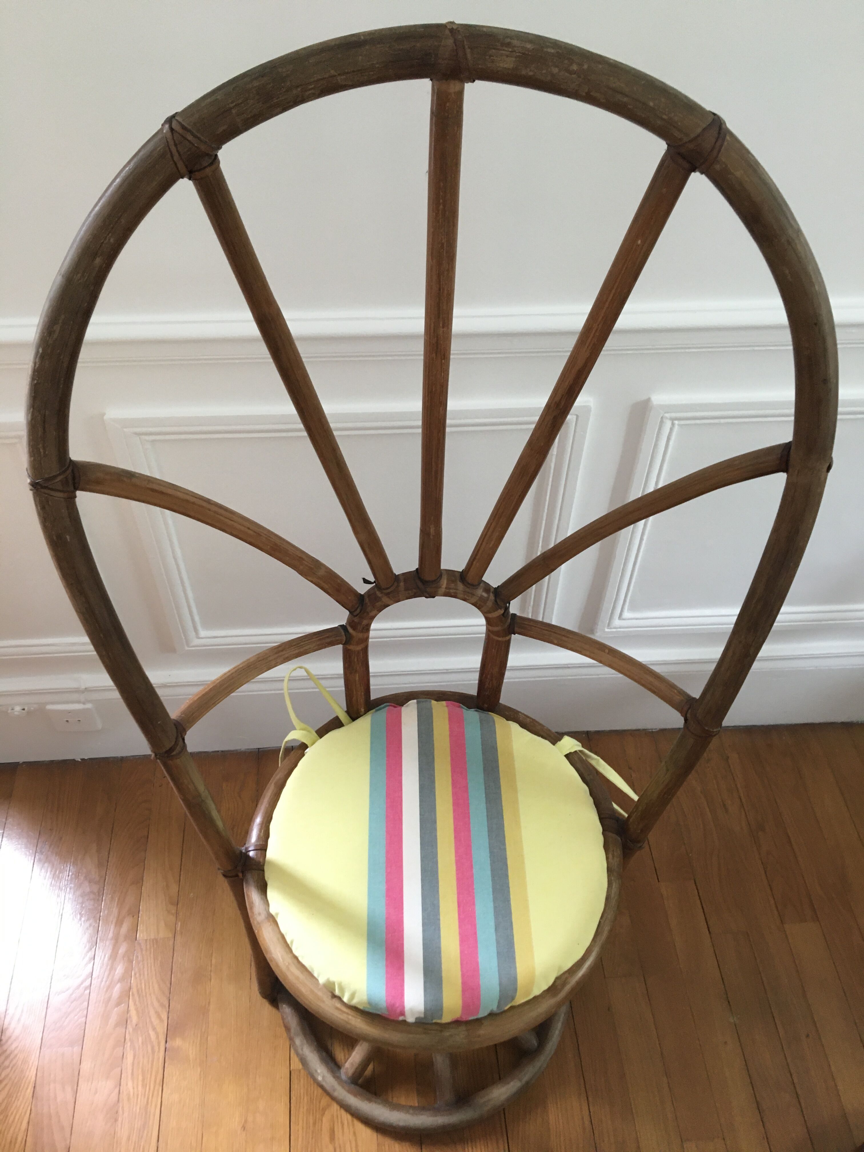 4 bamboo chairs